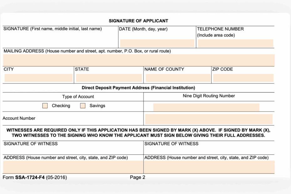 SSA 1724 F4 Instructions PdfFiller Blog
