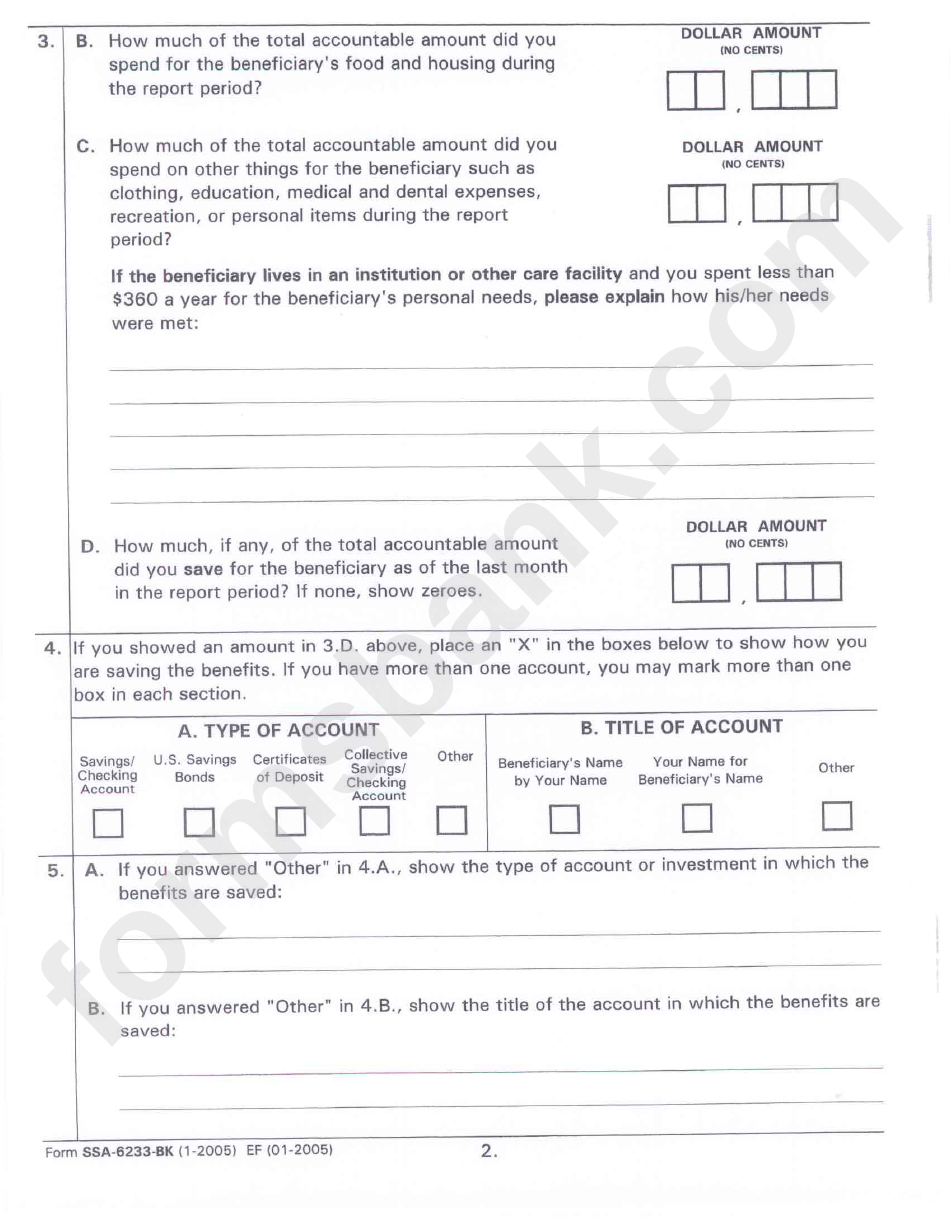 Ssa 623 Printable Form Ssa 623 Printable Form