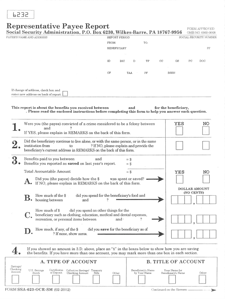 Ssa 623 Printable Form Fill Out Sign Online DocHub