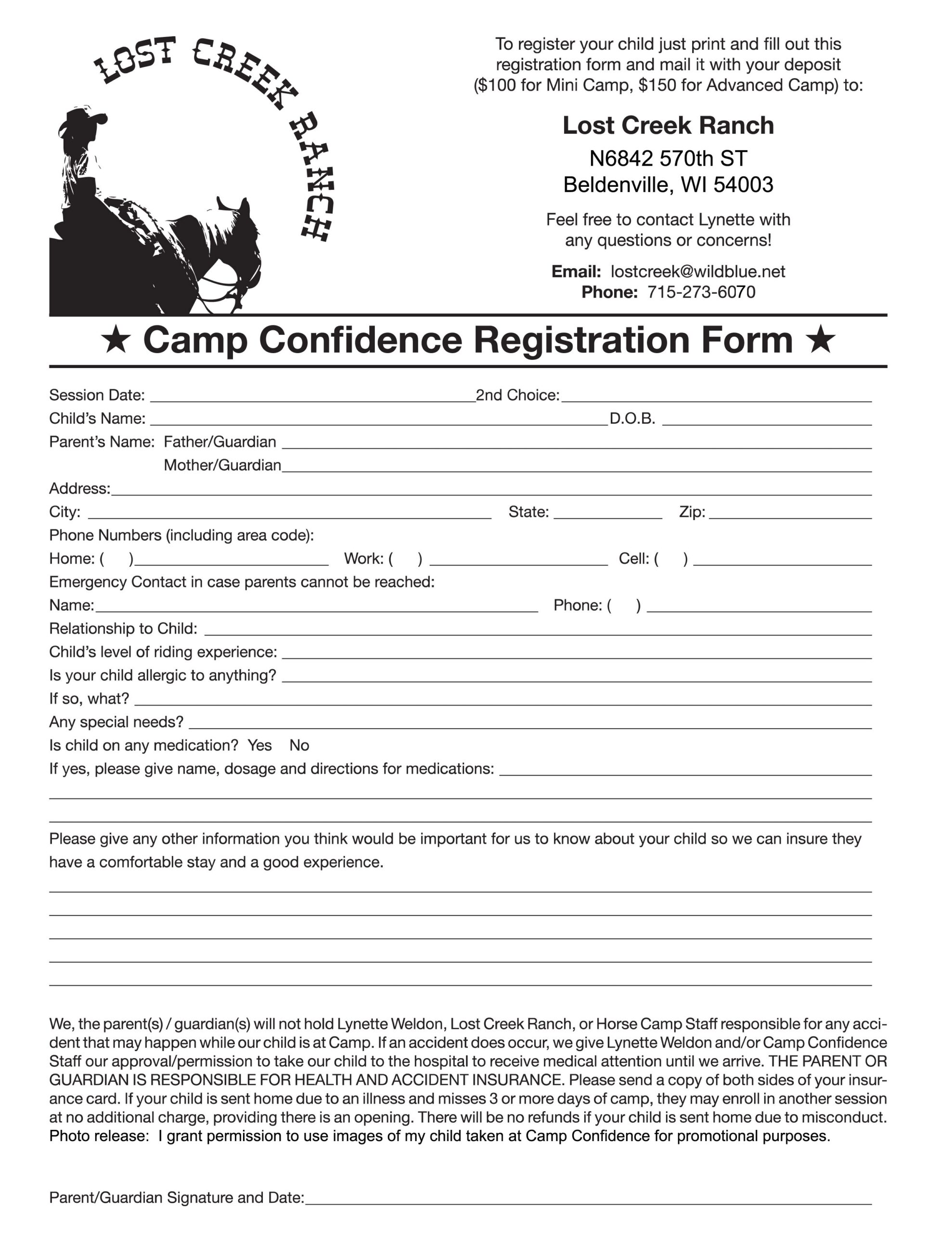 Summer Camp Sign In Sheet Template Www lx iriss uk