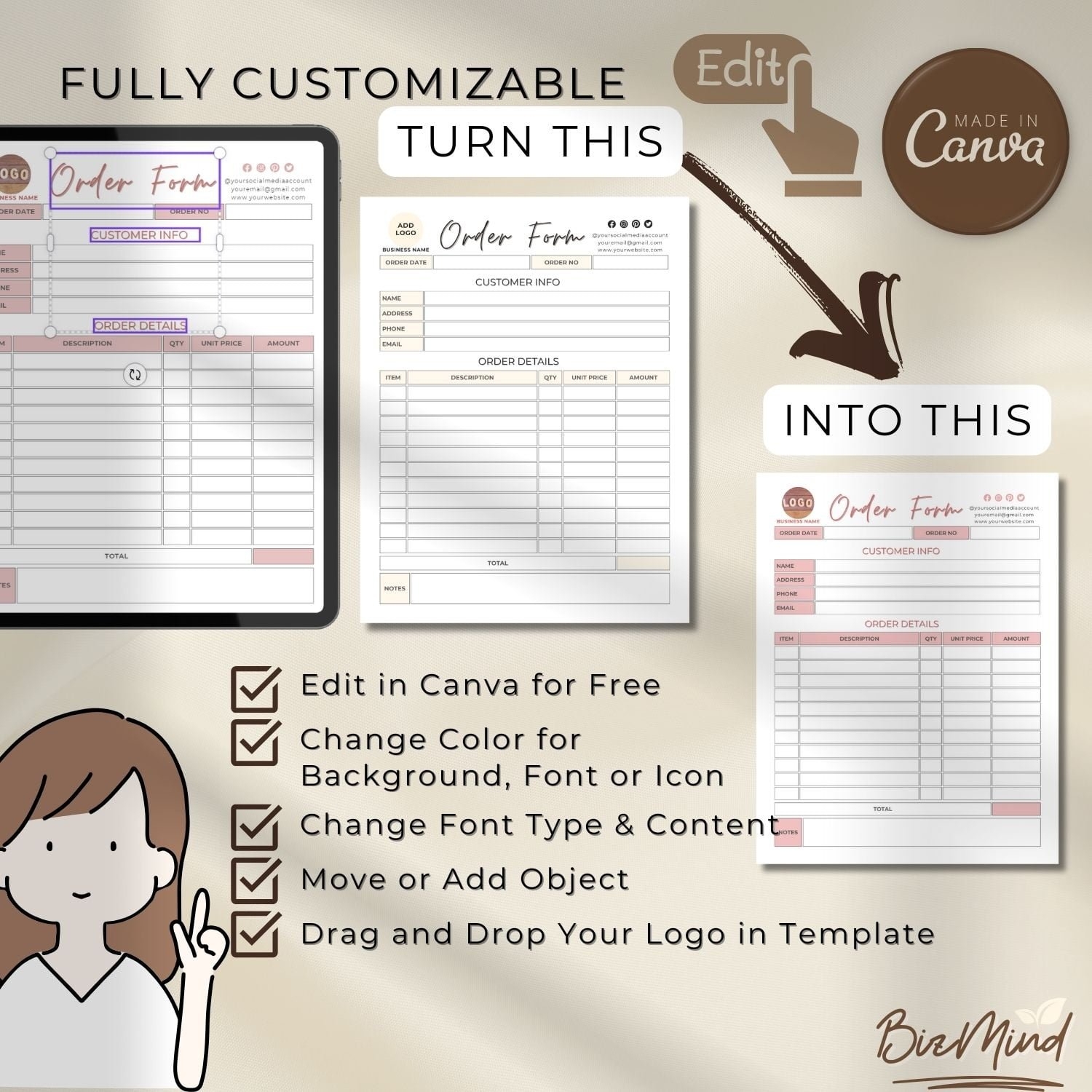 T shirt Or Hoodie Order Form Template Earn With Design