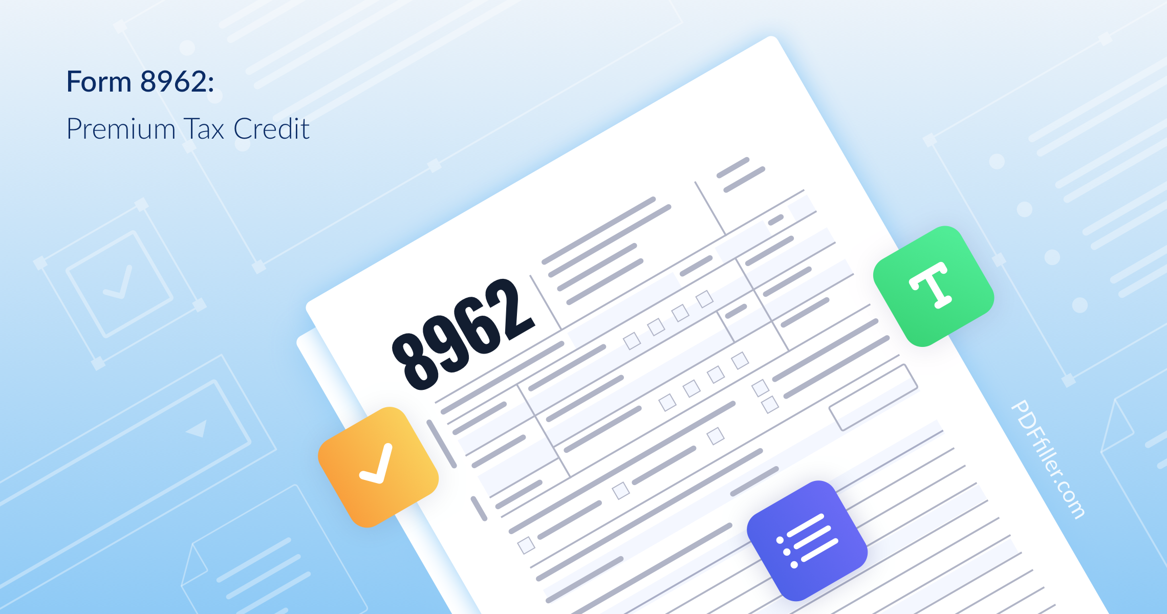 Tax Season 2019 File IRS Form 8962 For Health Insurance Credit