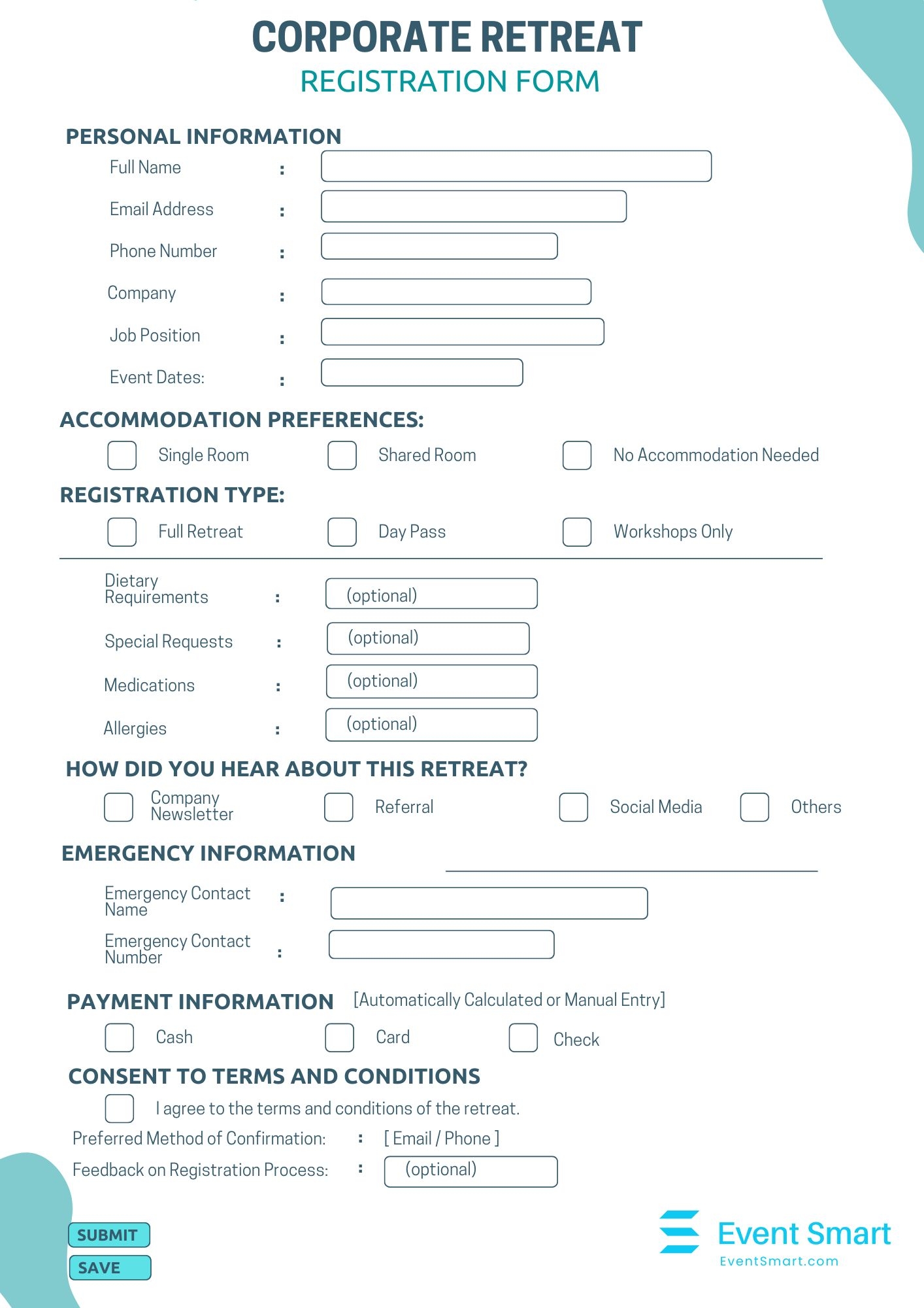 The Ultimate Guide To Retreat Registration Form Event Smart