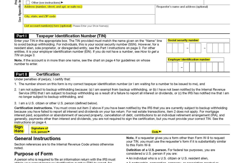 The W 9 Requirement Libsyn