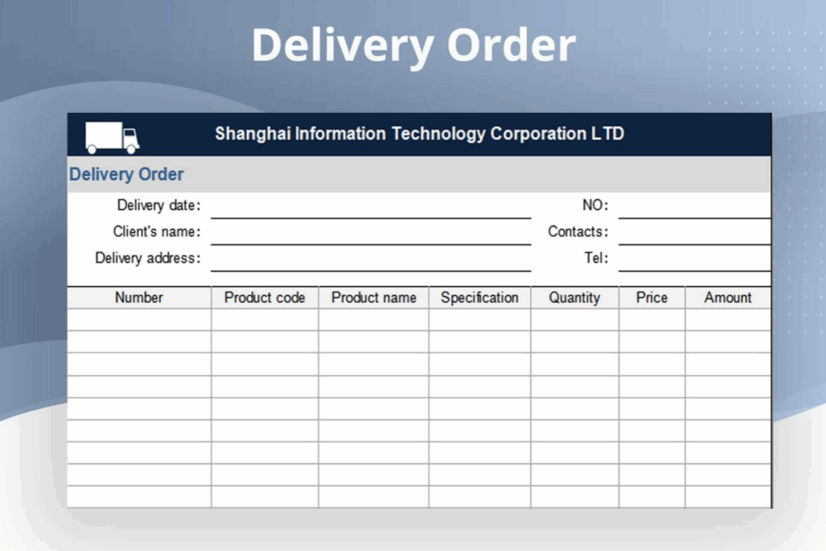 Top 10 Free Sales Order Form Template Excel Download WPS Office Academy