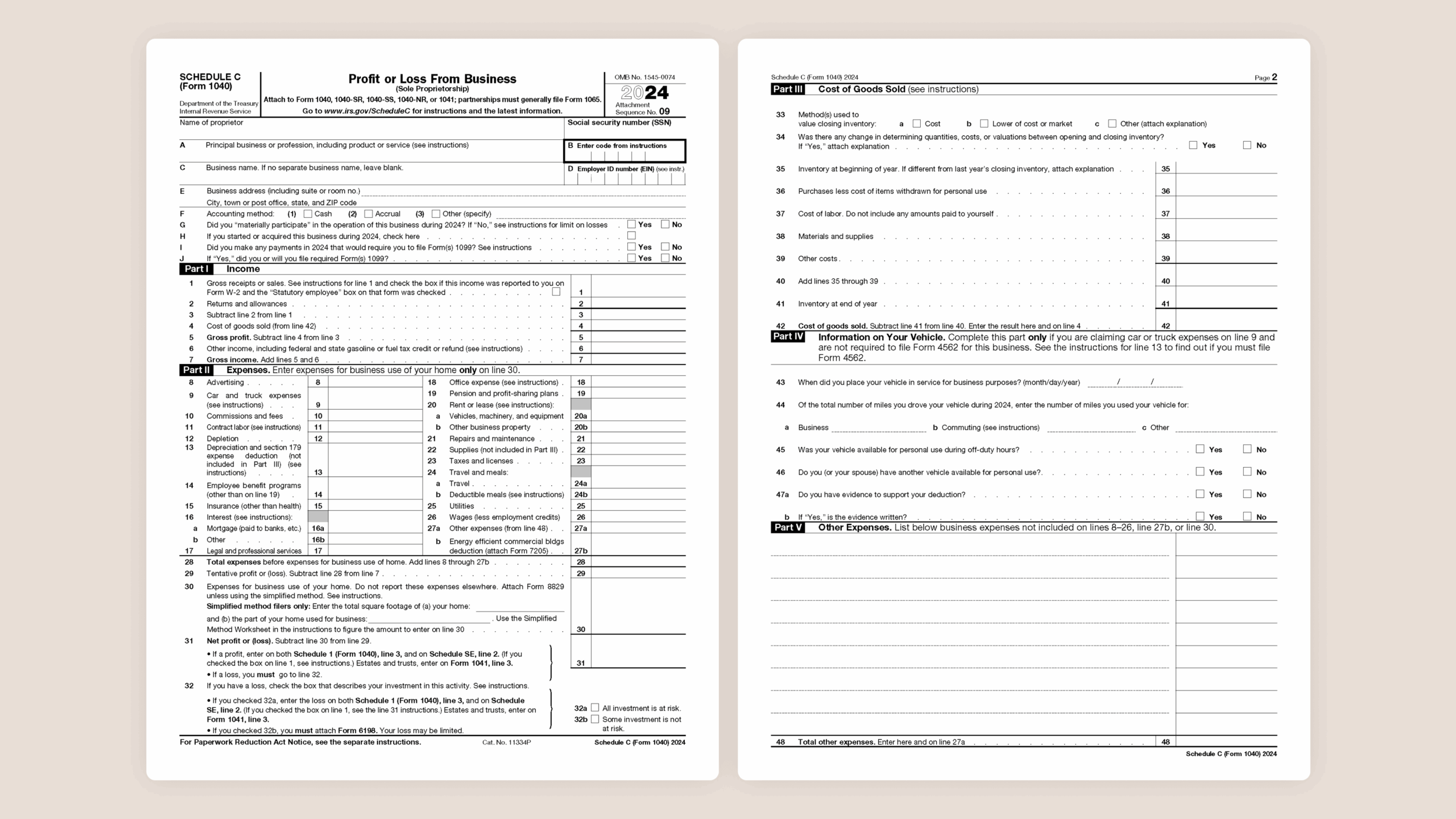 Understanding The Schedule C Tax Form