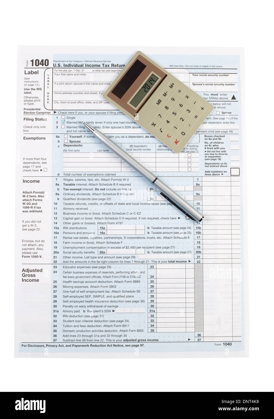 United States Tax Form Cut Out Stock Images U0026 Pictures Alamy