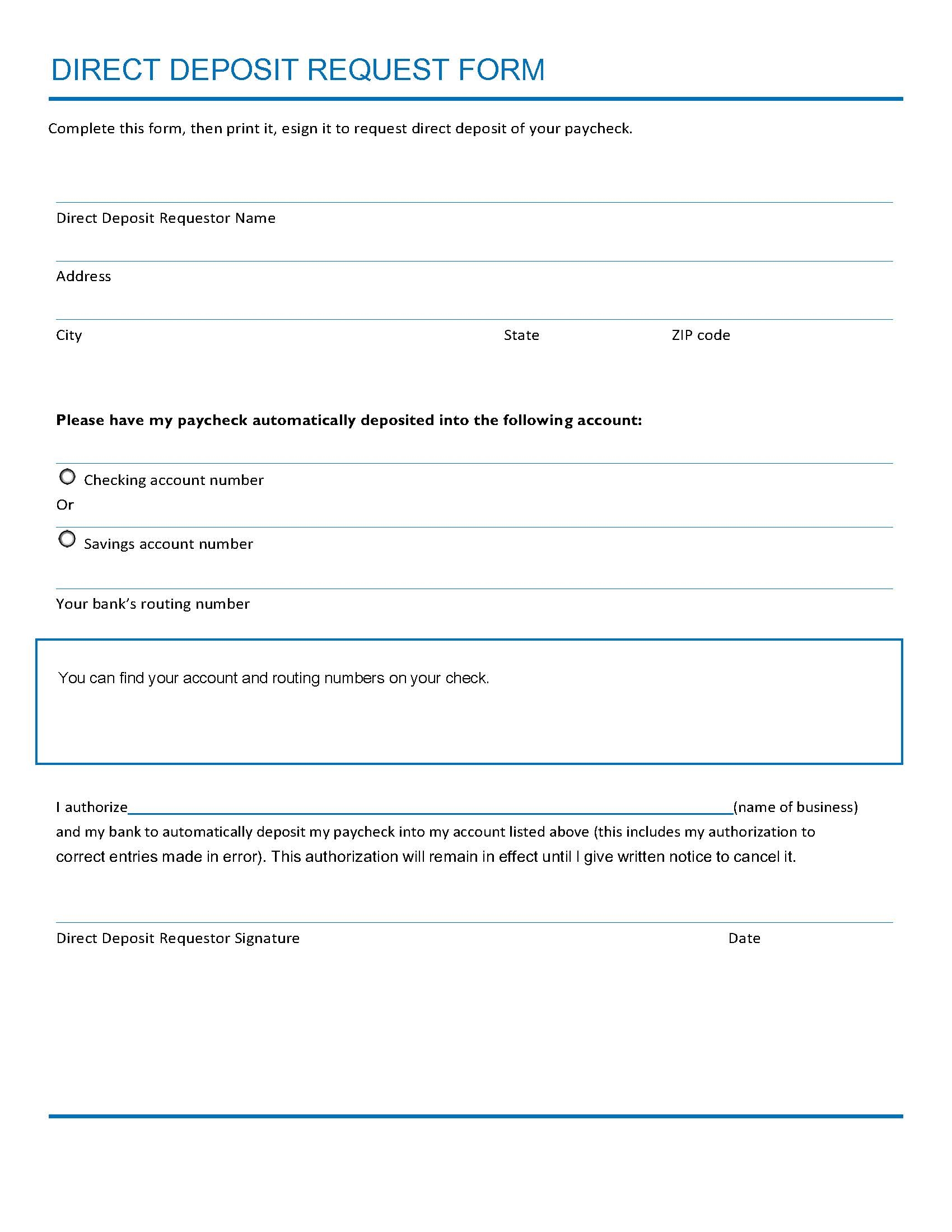 Usaa Direct Deposit Form Pdf Form
