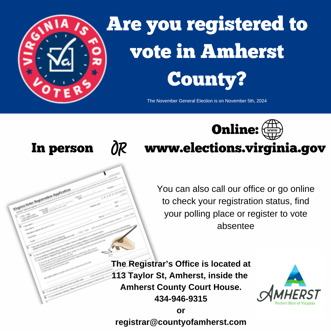 Voter Registration Amherst County Virginia