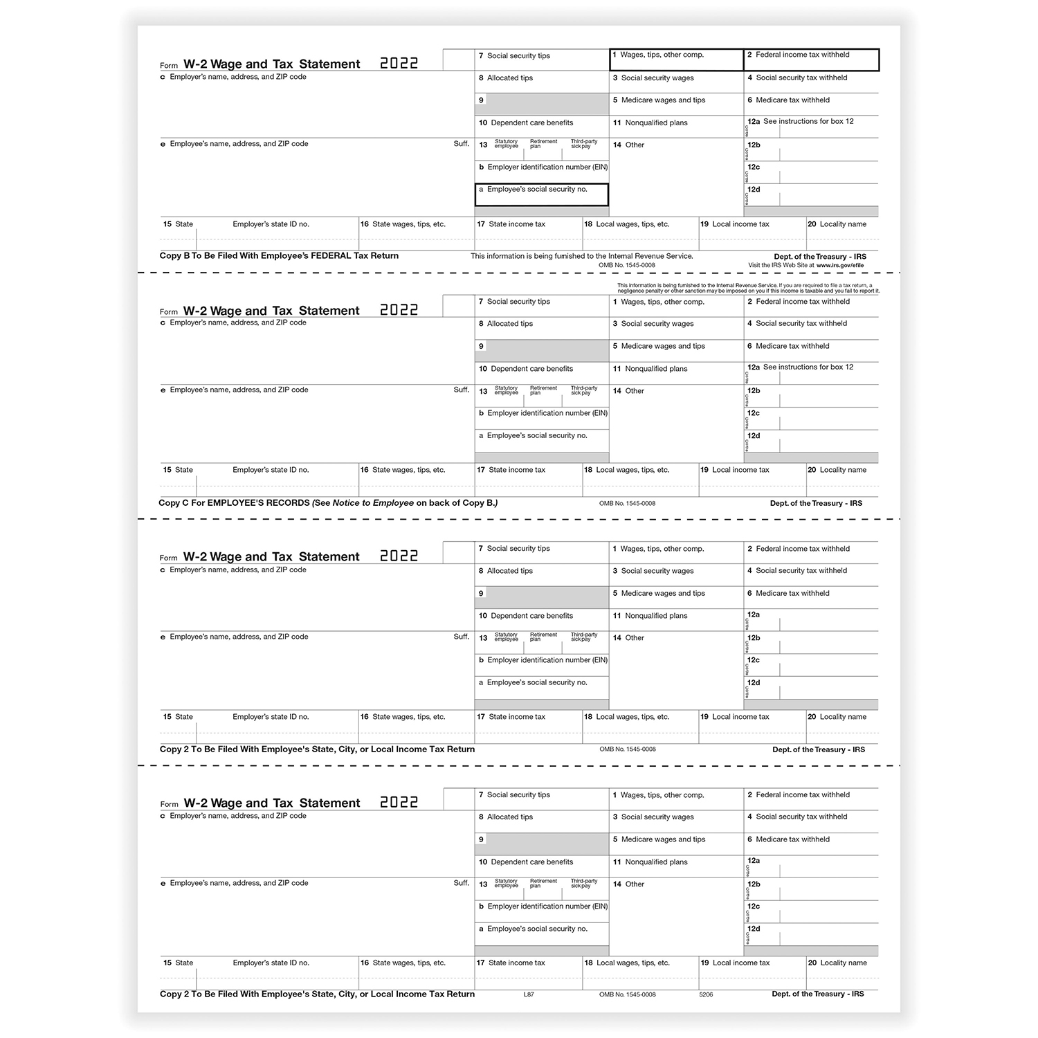 W 2 Perforated Paper Form 5329 2024 IRS Approved 1099 R Tax Forms 