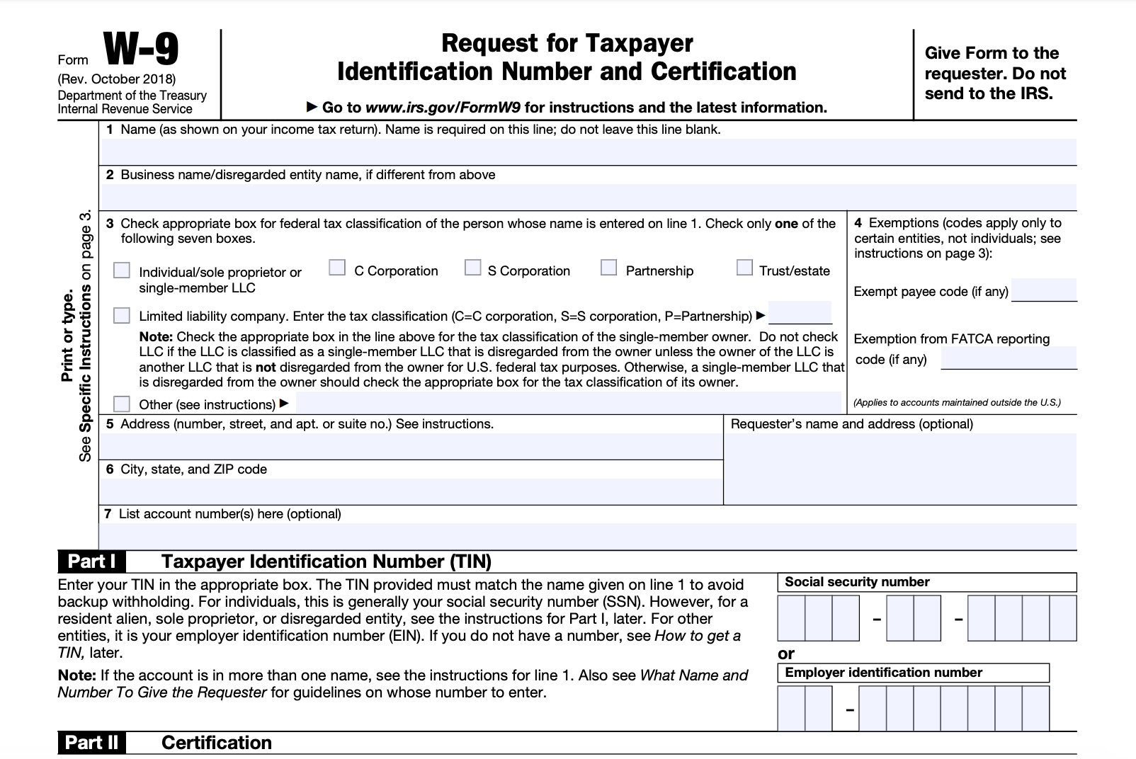 W 9 Form Fill Out The IRS W 9 Form Online For 2023 Smallpdf Worksheets Library