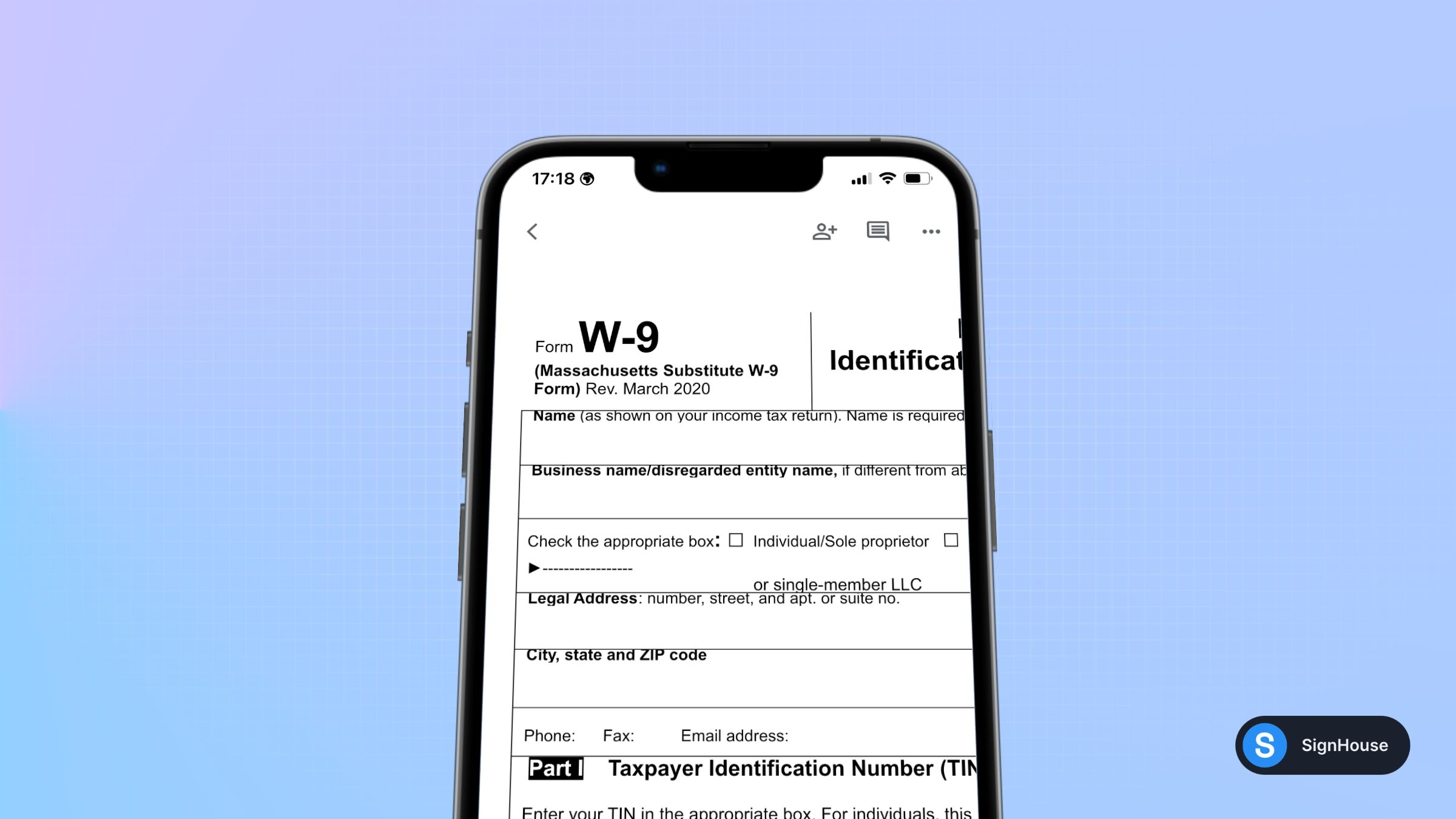 W 9 Tax Form Template SignHouse