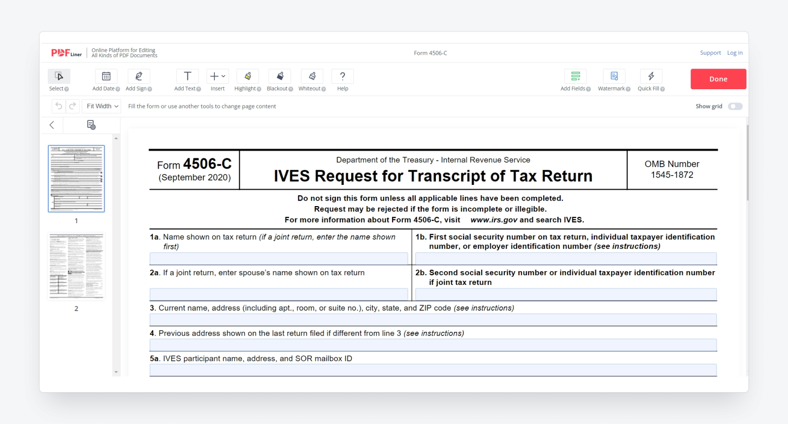 What Is Form 4506 C Brief Description And Tips Business Partner Magazine