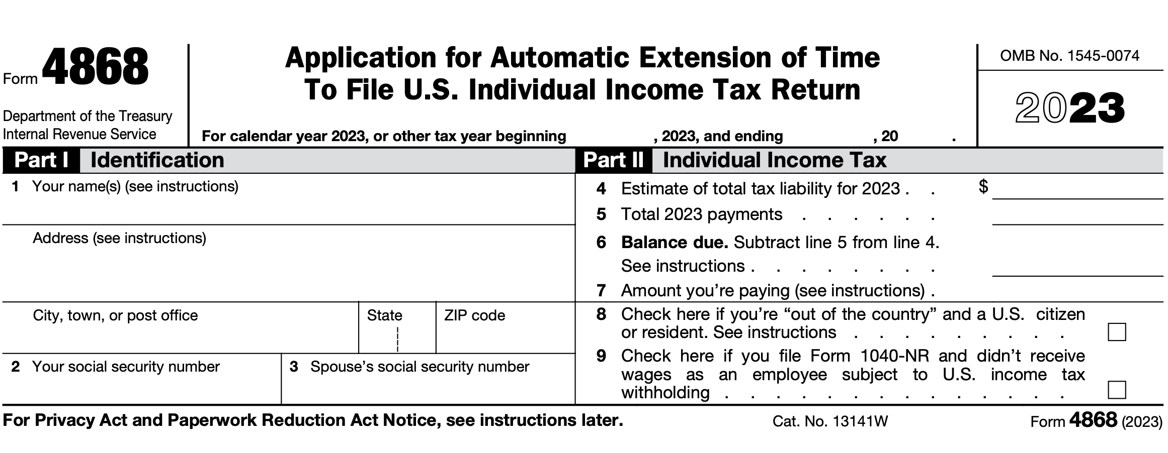 What Is Form 4868 How To Get A Tax Extension Bench Accounting