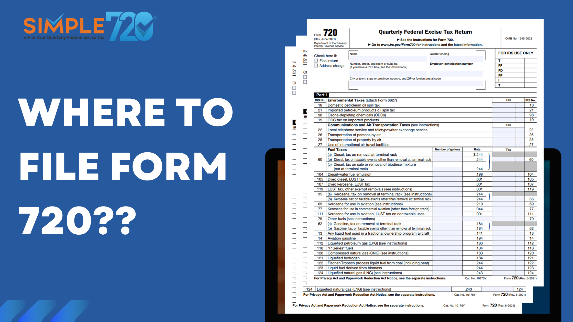 Where To File Form 720 This Quarter The Clear Guide